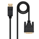 CONVERSOR NANO CABLE DISPLAYPORT A DVI, DP/M - DVI/M 2.0M NEGRO