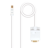 CONVERSOR NANO CABLE MINI DISPLAYPORT/MACHO A VGA/MACHO 2M BLANCO