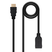 CABLE HDMI NANO CABLE HDMI A/M - HDMI A/H 2.0 PROLONGADOR 3,0M NEGRO