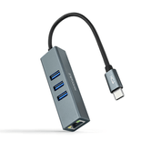 CONVERSOR NANO CABLE USB-C - ETHERNET+ 3USB3.0 15CM