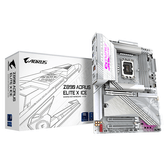 GIGABYTE Intel  Placa base Z890 AORUS ELITE X ICE - Compatible con CPUs Intel Core Ultra (Serie 2), VRM de 16+1+2 fases, hasta 9500MHz DDR5 (OC), 1xPC