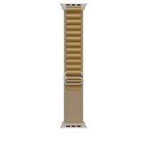 49mm Tan Alpine Loop - Medium - Natural Titanium Finish