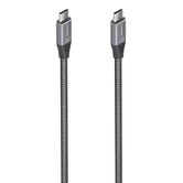 AISENS Cable USB 3 2 Gen2x2 Aluminio 20Gbps 8K 30Hz 5A 100W E Mark  Tipo USB C M USB C M  Gris  3 0m