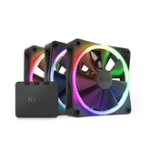 VENTILADOR CAJA NZXT 120 MM AER RGB 3 TRIPLE BLACK RF-R12TF-B1