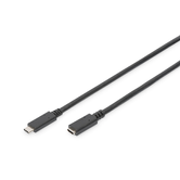 USB Type-C extension cable  type C M/F  1.5m  3A  480MB  Version 2.0  bl