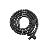 ORGANIZADOR DE CABLES EN ESPIRAL EQUIP 650868 CON CLIP 2.5 METROS COLOR NEGRO