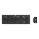 HAMA teclado y rat  n inal  mbrico  alcance del bluetooth de hasta 8 metros   Cortino ESPA     OL  Color negro