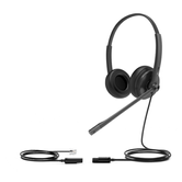 AURICULARES BIAURALES CON CABLE CONEXION RJ  COMPATIBLE CON TODOS LOS TELEFONOS FIJOS YEALINK