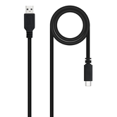 Nanocable Cable USB 2.0 3A USB-C-M/M 1.5M Negro