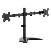 AISENS Soporte de mesa con peana eco giratorio e inclinable para monitor TV 10kg  3 Pivotes  2 Brazos  de 17 32  Negro