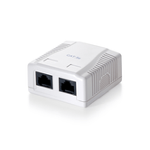 ROSETA DE SUPERFICIE CATEGORIA 5e 2 HEMBRAS RJ45