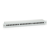 PATCH PANEL 24 PUERTOS CATEGORIA 6 APANTALLADO COLOR GRIS CLARO