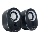 ALTAVOCES 2.0 EQUIP LIFE MINI  6W RMS COLOR NEGRO Y BLANCO JACK 3.5"  CONTROL DE VOLUMEN ALIMETANCION USB