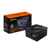 Fuente Alimentación 850W GIGABYTE  AORUS ELITE P850W Fuente de Alimentación - PCIe 5.0, 80 PLUS Platinum, Diseño completamente modular, Ventilado