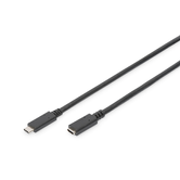 USB Type-C extension cable  type C M/F  0.7m  full featured  Gen2  5A  10GB  Versi n 3.1  CE  sw