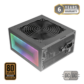 MARS GAMING  Fuente de alimentación ARGB MPB750S 750W 12 cm 80 PLUS BronzeNon-Modular