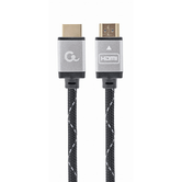 CABLE TRENZADO HDMI 2.0 4K 60HZ GEMBIRD SELECT PLUS CON ETHERNET 1.5M NEGRO