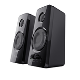 ALTAVOCES TRUST 2.0 TYTAN 18W RMS 36W MAX AUTOALIMENTADO USB CONEXION FRONTAL AURICULARES NEGRO  21560