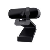 WEBCAM CON MICROFONO TRUST TANOR FULL HD 1080P NEGRA  PARA VIDEOLLA NITIDAS CON 85% MAT. RECICL