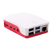 RASPBERRY CAJA PARA RASPBERRY OFICIAL PI 4,  ROJO/BLANCO (1876751)