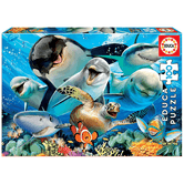 PUZZLE INFANTIL 100 SELFIE BAJO EL AGUA DE 6-8 ANOS EDUCA BORRAS 18062