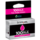 LEXMARK CARTUCHO INYECCION TINTA MAGENTA N?100 XLA VIZIX