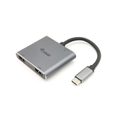 ADAPTADOR USB-C 4IN1  2 X HDMI 4K HUB USB-C CARGA  USB 3.0