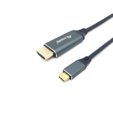 CABLE USB-C A HDMI MACHO MACHO 3M EQUIP 4K/60Hz CARCASA CONECTOR ALUMINIO REF. 133417