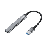 HUB USB EQUIP LIFE USB  1 PUERTO USB 3.0 3 PUERTOS USB 2.0 CARCASA ALUMINIO