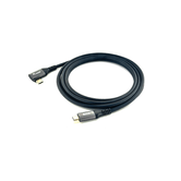 CABLE USB-C MACHO - USB-C MACHO ACODADO 90º  1 METRO EQUIP 5A  100W 480mbps