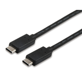 CABLE USB-C MACHO - USB-C MACHO  1 METRO EQUIP 12888307 para carga (3A) o datos 480mb/s