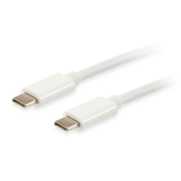 CABLE USB PLATINUM  USB-C MACHO A USB-C MACHO 2M EQUIP COLOR BLANCO