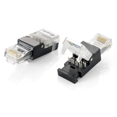 KIT 2 UNIDADES CONECTOR RJ45 EQUIP CAT6 TOOLFREE NO NECESITAS HERRAMIENTA DE GRIMPADO  121165