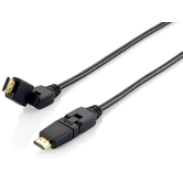 CABLE HDMI EQUIP HDMI 2.0 HIGH SPEED CON ETHERNET 2M CONECTORES PIVOTANTES 180º 119362