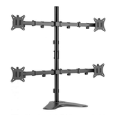 SOPORTE PANTALLA SOBREMESA 17"-32" DOBLE BRAZO ARTICULADO SOPORTA 4 MONITORES VESA STANDARD HASTA 9KG