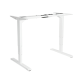 MESA ELECTRICA ERGONOMICA ALTURA REGULABLE MOTOR DUAL  SIN TABLERO COLOR ESTRUCTURA BLANCA CONTROL TACTIL ALTURA DESDE 620MM-1280MM