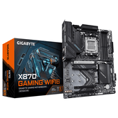 GIGABYTE AMD  X870 GAMING WIFI6 Placa Base - Compatible con CPUs AMD Ryzen 9000, VRM de 8+2+2 fases, hasta 8000MHz DDR5 (OC), 1x PCIe 5.0 + 3x M.2, Wi