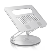 AISENS Soporte de Sobremesa XL Giratorio Ajustable para Port  til   Tablet 10 17  Plata