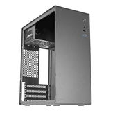 TACENS  ORUMX500, Caja Minitorre Slim Micro-ATX + Fuente de Alimentación SFX 500W, Ultra Compacta, Estructura de Acero, Ventilador 80mm, Negro  Negro