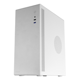 TACENS  ORUMX, Caja Minitorre Slim, Micro-ATX Ultra Compacta, Estructura de Acero, Ventilador 80mm, Blanco  Blanco