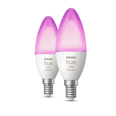 BOMBILLA INTELIGENTE PHILIPS HUE E14 RGB - PAQUETE DOBLE