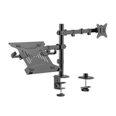 AISENS Soporte de Mesa Giratorio e Inclinable para Portatil y Monitor TV 9Kg de 17 32  Negro