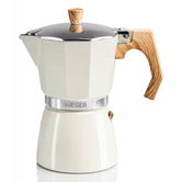 HAEGER CAFETERA ITALIANA   MOKA POT 6 BEIGE