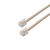 Aisens Cable De Teléfono 6P4C M-M Beige 2M