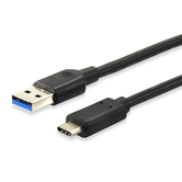 CABLE USB 3.0 TIPO A MACHO A USB-C MACHO 0.25M