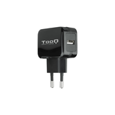 CARGADOR USB PARED TOOQ TQWC-1S01 1PTO 2.4A NEGRO