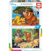 PUZZLE INFANTIL 2x20 DISNEY ANIMALS DE 3-5 ANOS EDUCA BORRAS 18103