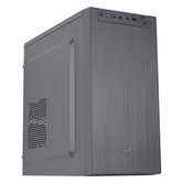 AEROCOOL  CS108BKV1 Caja PC Compacta Micro ATX Aluminio Pulido Ventilador 80cm Negro  Negro