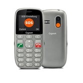 TELEFONO MOVIL LIBRE SENIOR GIGASET GL390  2.2"  /BOTON SOS / 32MB/ DUAL SIM /GRIS