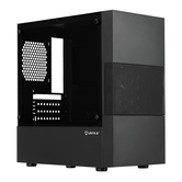 UNYKA  Caja Micro ATX AERO C25  Negro Incluye Fuente